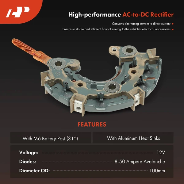 Alternator Rectifier Diode for Toyota Camry 4Runner Honda Accord Civic Geo 12V