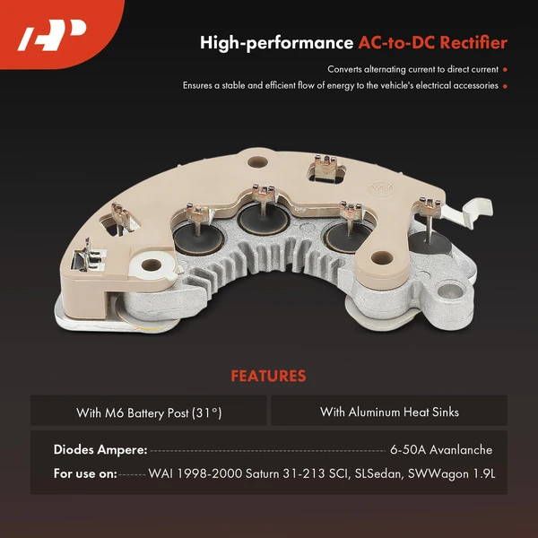 Alternator Rectifier Diode for Saturn SC1 SC2 SL SL1 SL2 SW1 SW2 Daewoo Lanos