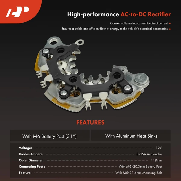Alternator Rectifier Diode for Nissan Altima Sentra Murano INFINITI Avalanche