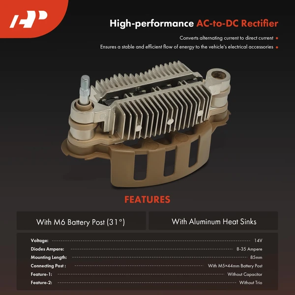 Alternator Rectifier Diode for Subaru Outback Forester Impreza Legacy Saab 9-2X