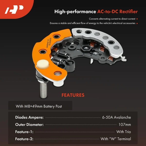 Alternator Rectifier Diode with Trio for BMW 318i Mercedes-Benz C36 AMG VW Audi