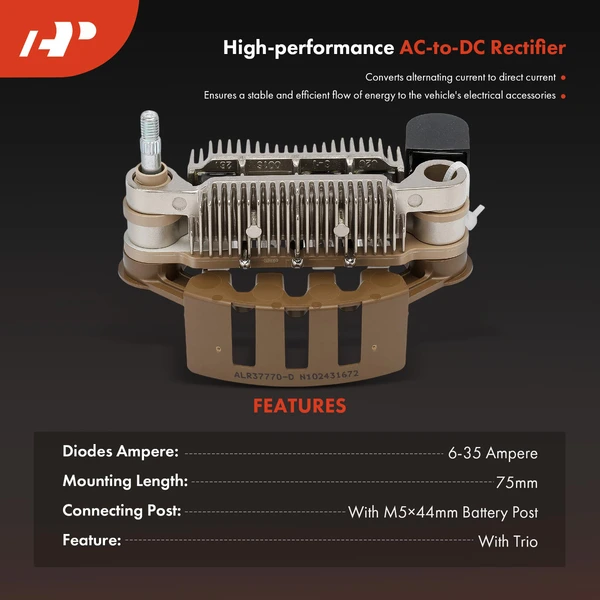 Alternator Rectifier Diode with Trio for Mazda Miata 90-93
