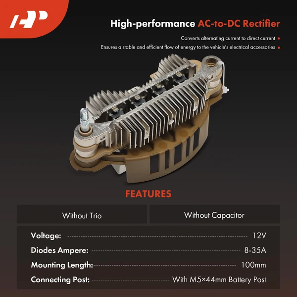 12V Rectifier 8-35A Avalanche Diodes for Mazda 3 2007-2009 RX-8 Subaru Outback