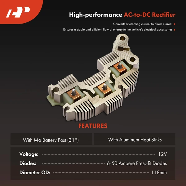 Alternator Rectifier Diode for Chevrolet Buick Cadillac Seville Olds Pontiac 12V