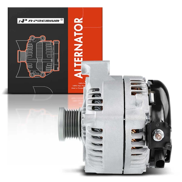2013-2015 BMW X1 Alternator 180A 12V Clockwise 6-Groove Pulley A-Premium APALT002