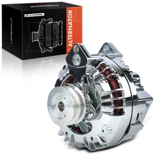 Chrome Alternator 12V 100A 2-Groove V-Belt