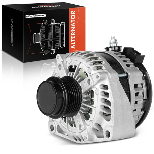 2017-2019 Chevrolet Silverado 3500 HD Alternator 220A 12V Clockwise 6-Groove Pulley A-Premium APALT1175
