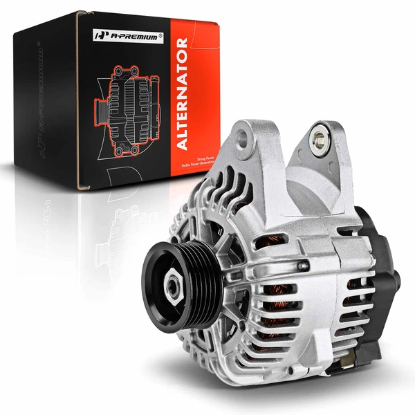 2001-2004 Kia Optima Alternator 110A 12V Clockwise 6-Groove Pulley A-Premium APALT019