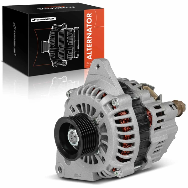 2004-2006 Mitsubishi Montero Alternator 110A 12V Clockwise 7-Groove Pulley A-Premium APALT715