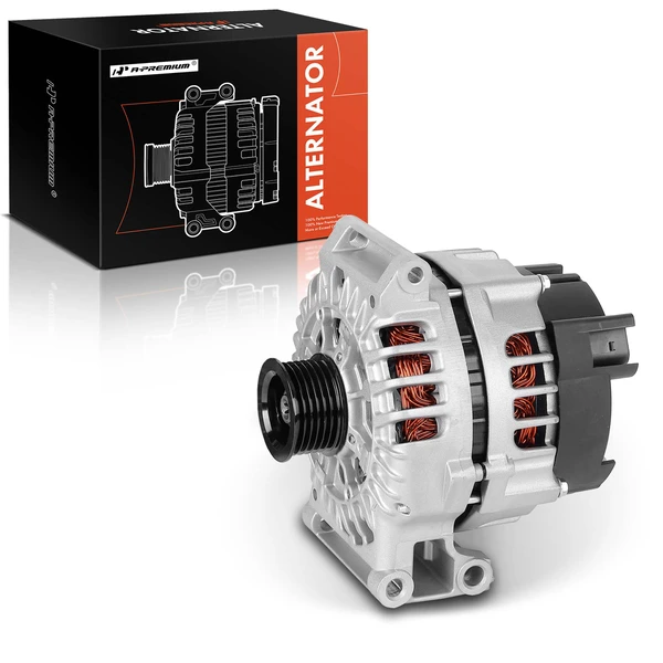 2002-2005 Mini Cooper Alternator 120A 12V Clockwise 6-Groove Pulley A-Premium APALT711