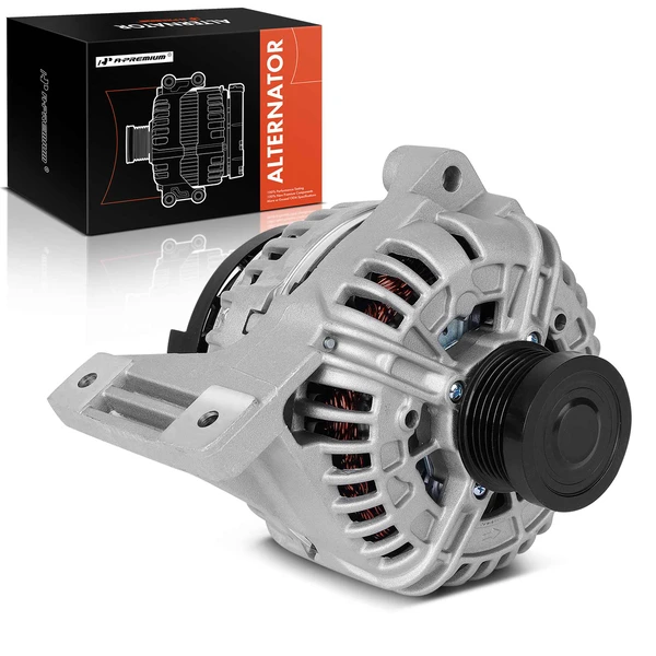 2003-2006 Volvo S60 Alternator 160A 12V Counterclockwise 6-Groove Pulley A-Premium APALT717