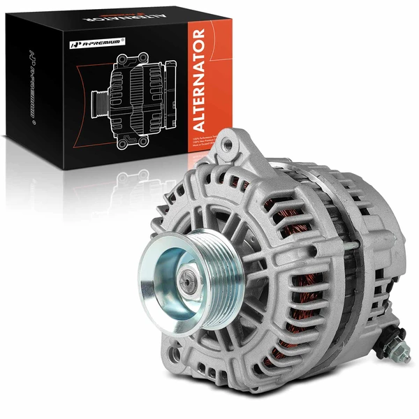2004 Nissan Pathfinder Armada Alternator 130A 12V Clockwise 7-Groove Pulley A-Premium APALT726