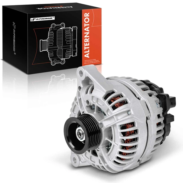 2002-2005 Audi Allroad Quattro Alternator 150A 12V Clockwise 6-Groove Pulley A-Premium APALT1129