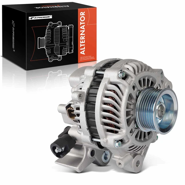 2006-2011 Honda Civic Alternator 80A 12V Clockwise 7-Groove Pulley A-Premium APALT084