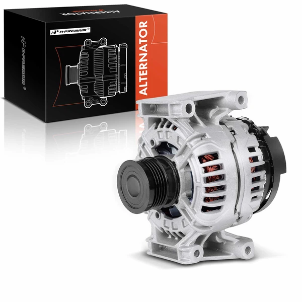 2010-2011 Saab 9-3X Alternator 120A 12V Clockwise 5-Groove Pulley A-Premium APALT740