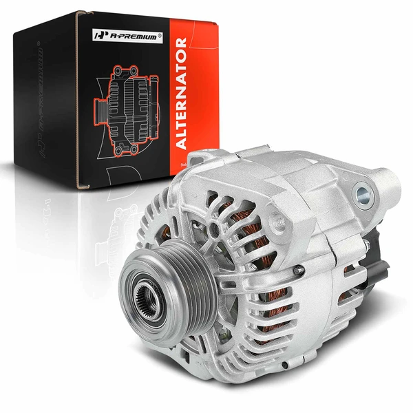 2006-2010 Kia Optima Alternator 110A 12V Clockwise 6-Groove Pulley A-Premium APALT092