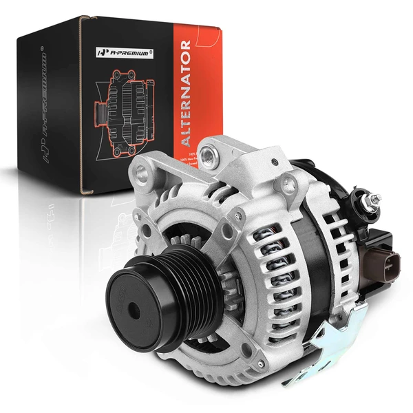 2009-2010 Pontiac Vibe Alternator 100A 12V Clockwise 7-Groove Pulley A-Premium APALT096