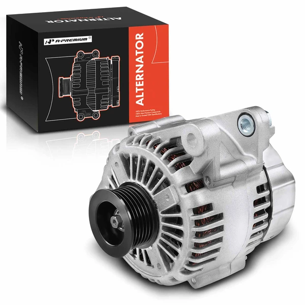 2007-2009 Hyundai Santa Fe Alternator 130A 12V Clockwise 6-Groove Pulley A-Premium APALT094
