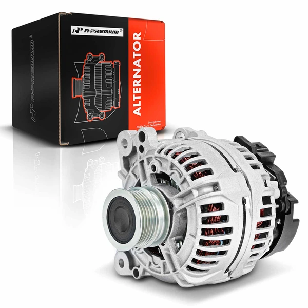 2005-2014 Volkswagen Jetta Alternator 140A 12V Clockwise 5-Groove Pulley A-Premium APALT130