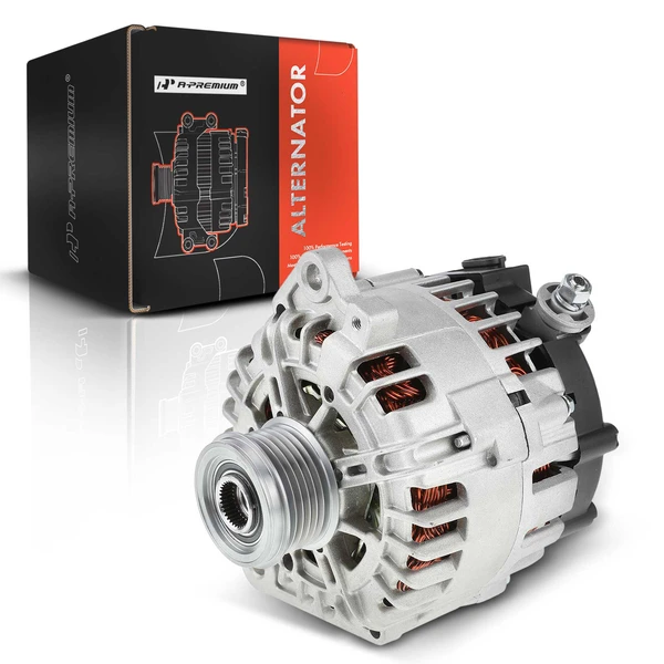 2007-2013 Nissan Altima Alternator 110A 12V Clockwise 6-Groove Pulley A-Premium APALT132