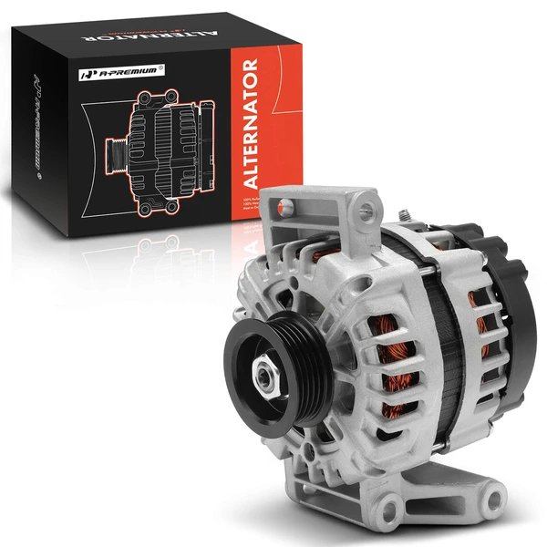 2008-2010 Chevrolet Cobalt Alternator 125A 12V Clockwise 7-Groove Pulley A-Premium APALT686