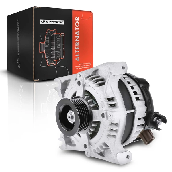 2009-2010 Ford F-250 Super Duty Alternator 150A 12V Clockwise 6-Groove Pulley A-Premium APALT148