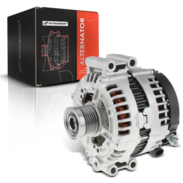 2009-2010 BMW 528i xDrive Alternator 180A 12V Clockwise 6-Groove Pulley A-Premium APALT155