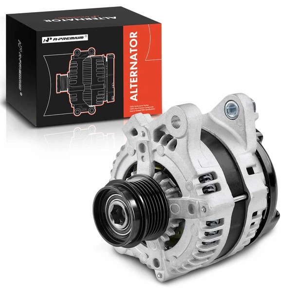 2009-2010 Pontiac Vibe Alternator 100A 12V Clockwise 6-Groove Pulley A-Premium APALT654