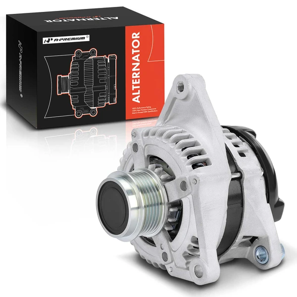 2009-2014 Toyota Highlander Alternator 100A 12V Clockwise 6-Groove Pulley A-Premium APALT656