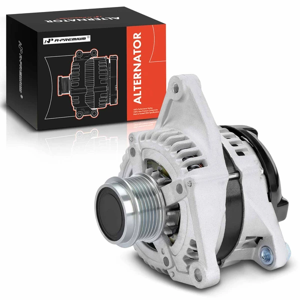 2009-2014 Toyota Highlander Alternator 130A 12V Clockwise 6-Groove Pulley A-Premium APALT655