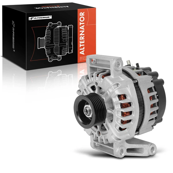 2010-2011 Buick LaCrosse Alternator 130A 12V Clockwise 6-Groove Pulley A-Premium APALT1136