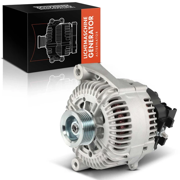 2009-2013 BMW X5 Alternator 220A 12V Clockwise 6-Groove Pulley A-Premium APALT02PPW