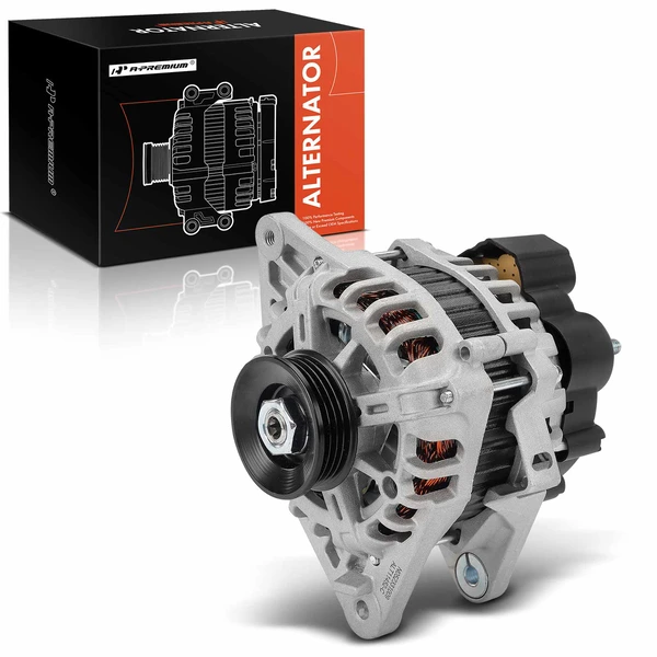 Alternator 90A 12V Clockwise 4-Groove Pulley A-Premium APALT781