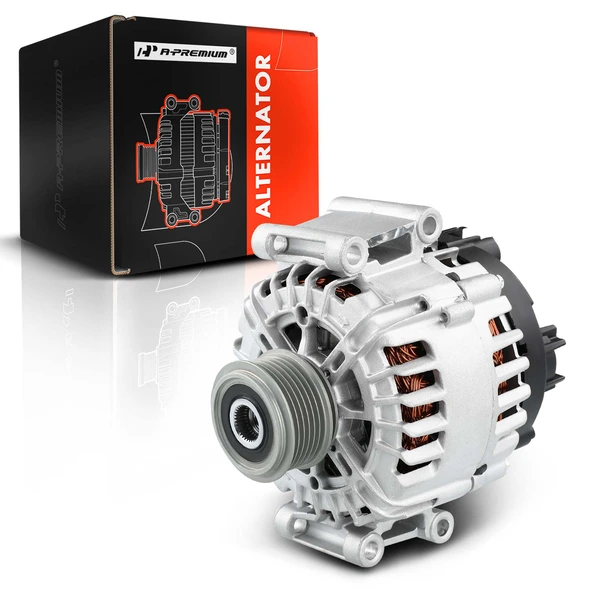 2010-2012 Audi S4 Alternator 150A 12V Clockwise 6-Groove Pulley A-Premium APALT223