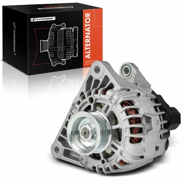 2010-2012 Hyundai Genesis Coupe Alternator 110A 12V Clockwise 6-Groove Pulley A-Premium APALT791
