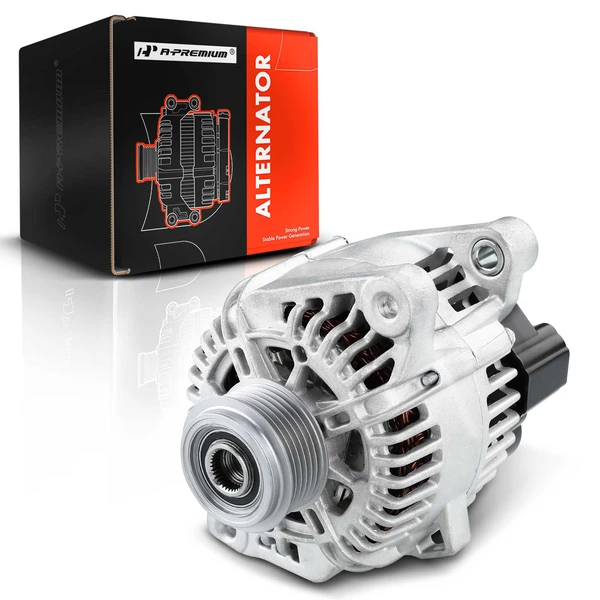 2010-2013 Kia Forte Alternator 110A 12V Clockwise 6-Groove Pulley A-Premium APALT228