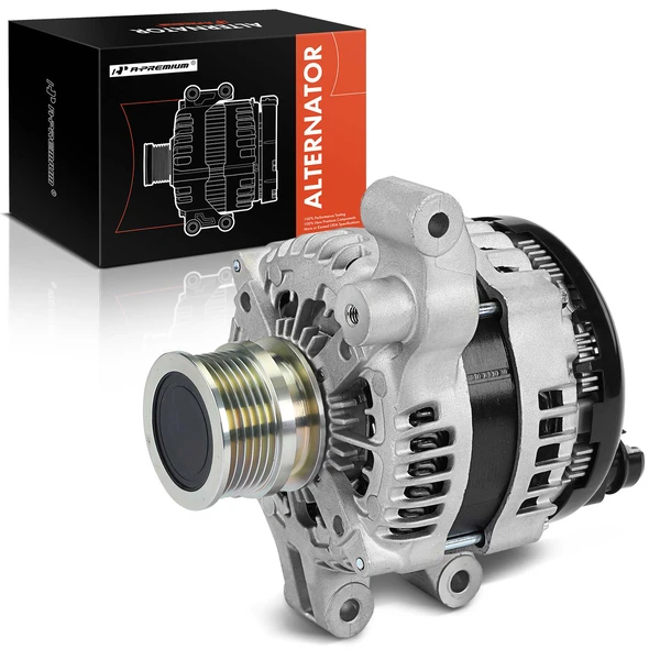 2012-2013 Ford Explorer Alternator 200A 12V Counterclockwise 6-Groove Pulley A-Premium APALT1180