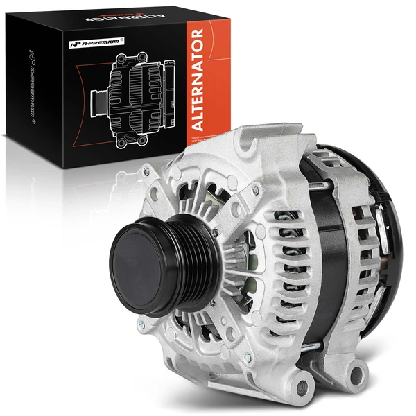 2014-2022 Jeep Cherokee Alternator 180A 12V Clockwise 6-Groove Pulley A-Premium APALT1189