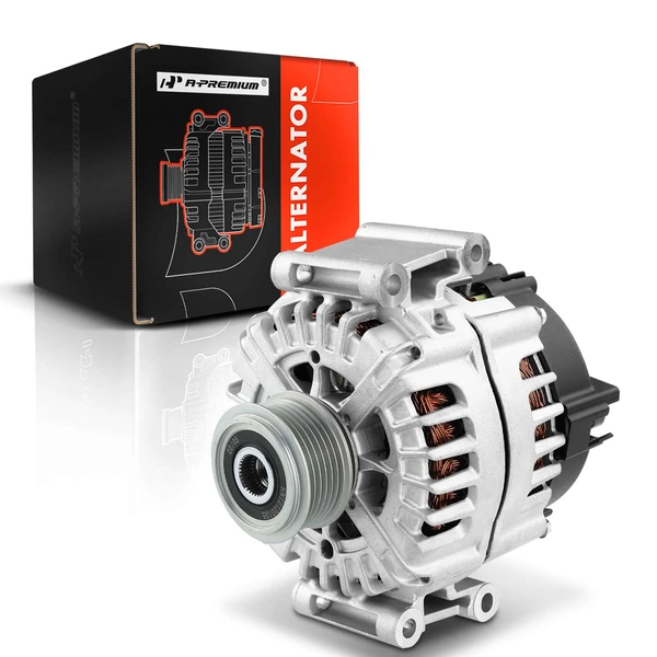 2014-2017 Audi SQ5 Alternator 180A 12V Clockwise 6-Groove Pulley A-Premium APALT275