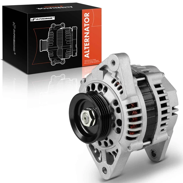 1989-1994 Nissan 240SX Alternator 80A 12V Clockwise 4-Groove Pulley A-Premium APALT900