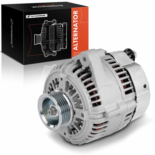 1993-1997 Jaguar Vanden Plas Alternator 120A 12V Clockwise 5-Groove Pulley A-Premium APALT934