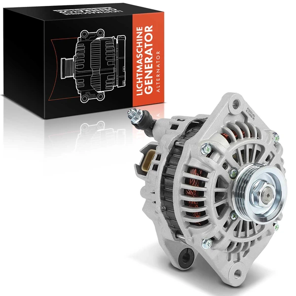 1994-1996 Mazda MX-3 Alternator 70A 12V Clockwise 4-Groove Pulley A-Premium APALT01PPW