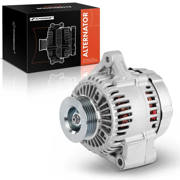 1995-1996 Acura TL Alternator 110A 12V Counterclockwise 5-Groove Pulley A-Premium APALT962