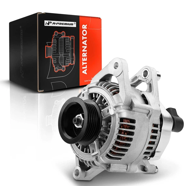 1997-1998 Dodge Dakota Alternator 120A 12V Clockwise 6-Groove Pulley A-Premium APALT324