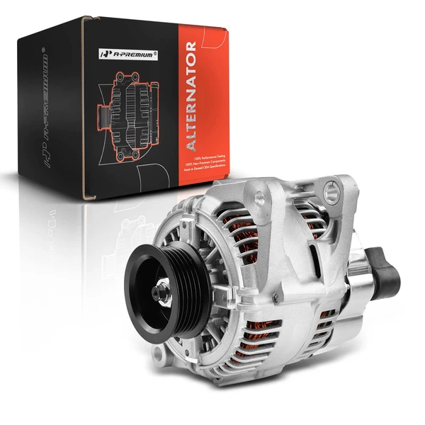 1996-2000 Chrysler Town & Country Alternator 130A 12V Clockwise 6-Groove Pulley A-Premium APALT327