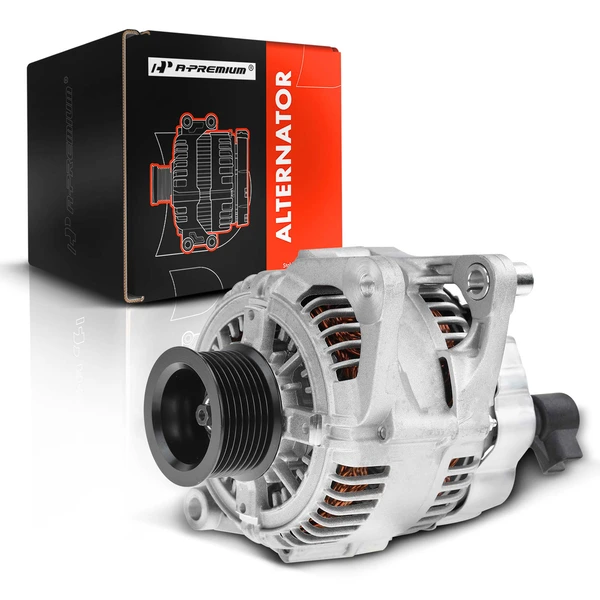 1999-2000 Dodge Ram 2500 Alternator 136A 12V Clockwise 8-Groove Pulley A-Premium APALT328