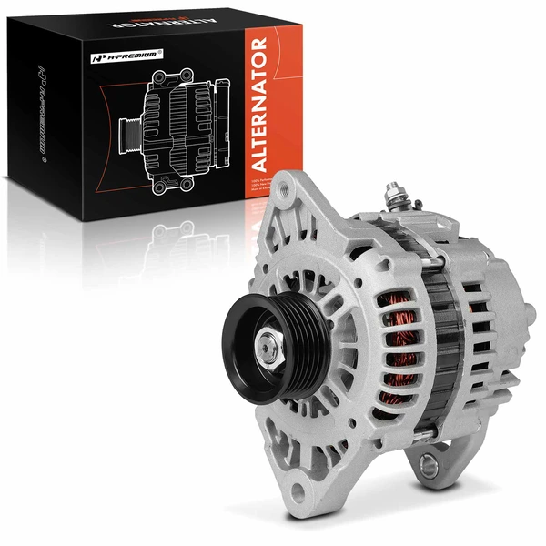 1998-2001 Nissan Altima Alternator 100A 12V Clockwise 6-Groove Pulley A-Premium APALT975