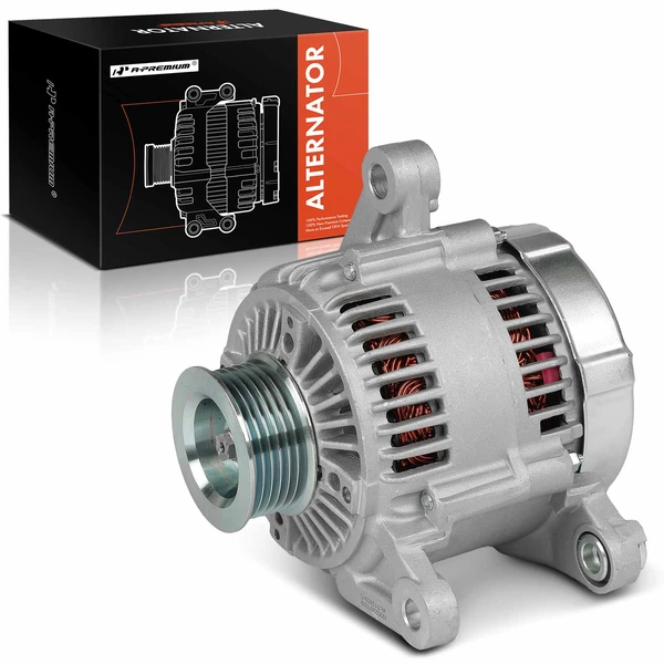 2000 Jeep TJ Alternator 81A/117A 12V Clockwise 6-Groove Pulley A-Premium APALT992