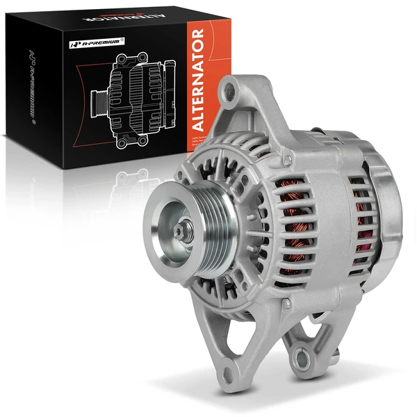 Alternator 81A 12V Clockwise 6-Groove Pulley A-Premium APALT1004