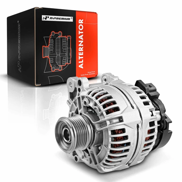 2000-2006 Audi TT Alternator 120A 12V Clockwise 6-Groove Pulley A-Premium APALT345